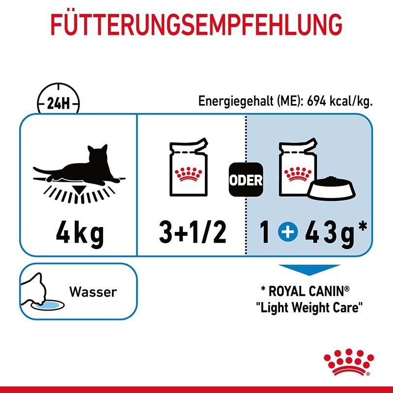 ROYAL CANIN Nassfutter ROYAL CANIN Light Weight Care 12x85g in Soße