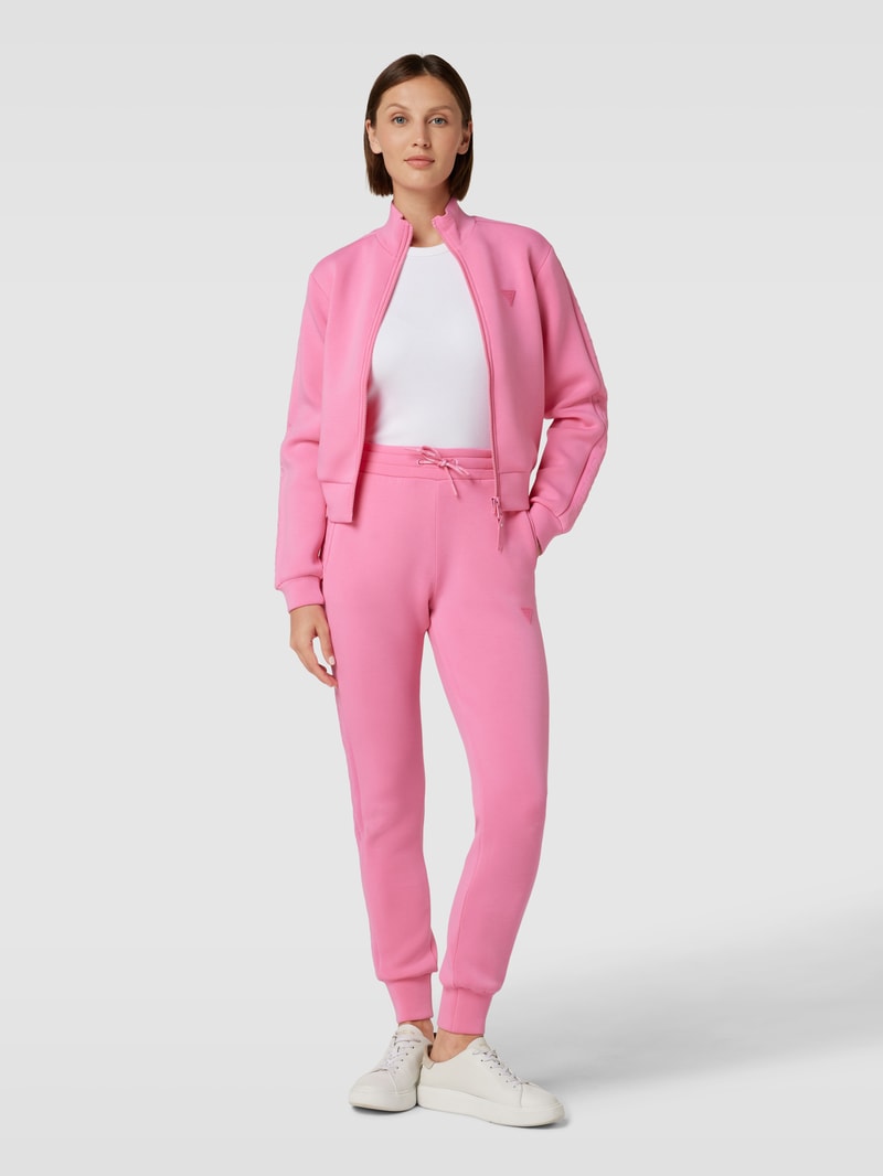 Sweathose mit Label-Patch Modell 'Allie' in pink