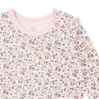 Body langarm, rosa für Mädchen