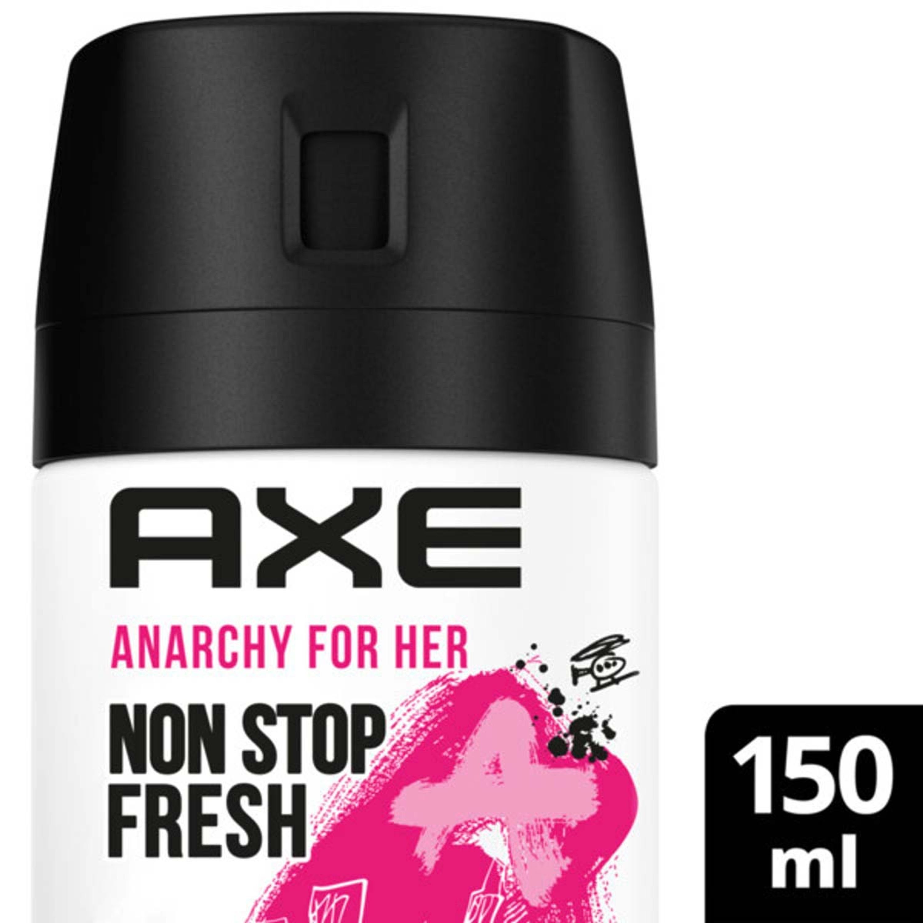 axe Deo-Set Bodyspray Anarchy for Her Deo Deospray ohne Aluminiumsalze 6x150ml
