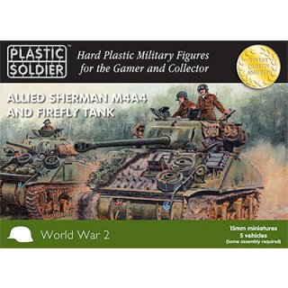 15mm WW2 Allied M4A4 and Firefly Sherman Tank (5)
