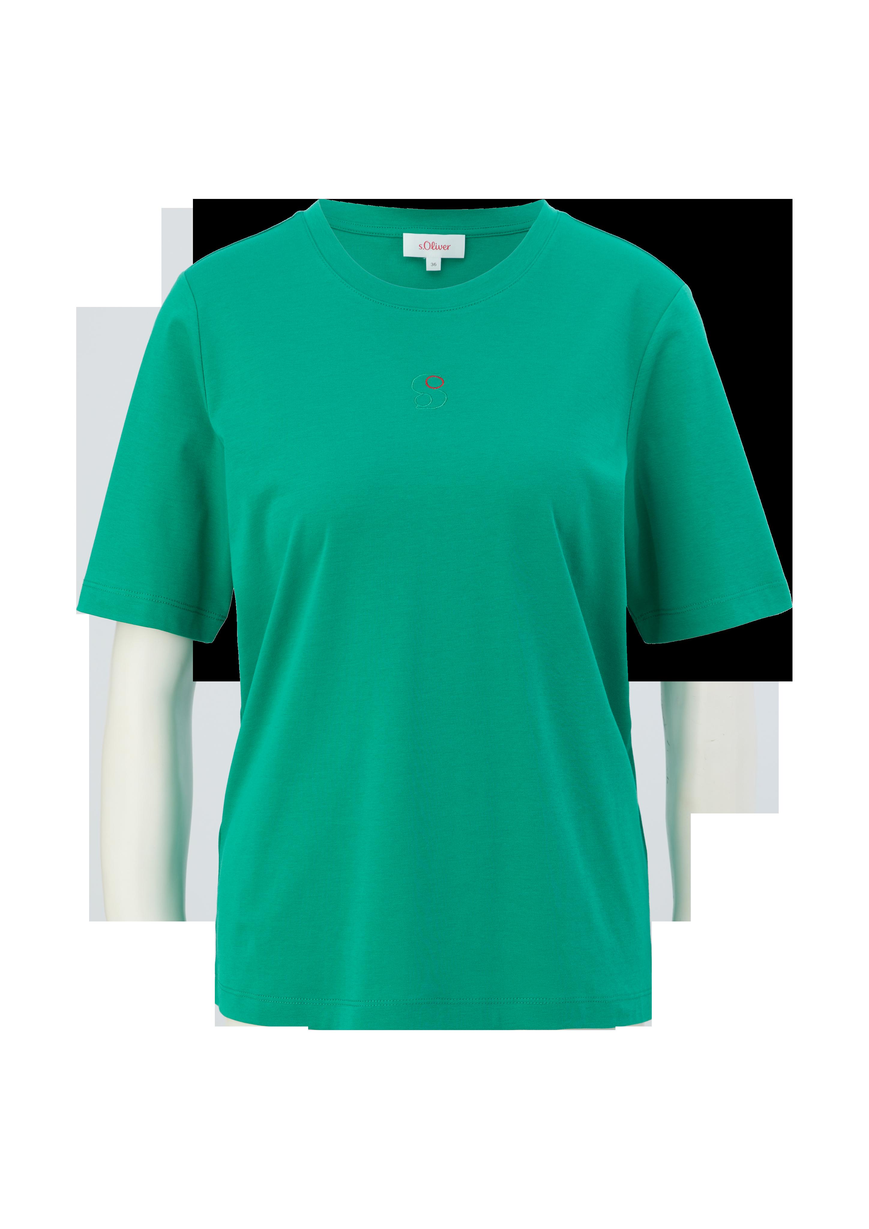 T-Shirt mit Logostickerei  2132978-7646