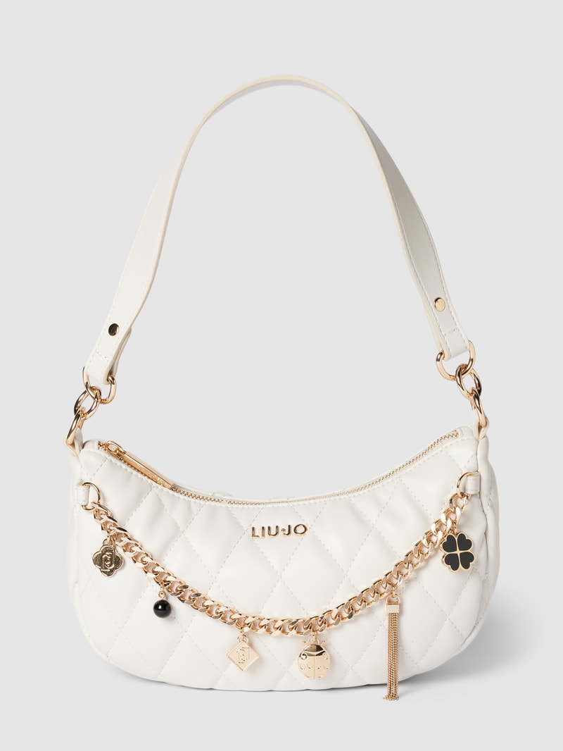 Handtasche mit Zierkette Modell 'ASTILBE' in offwhite