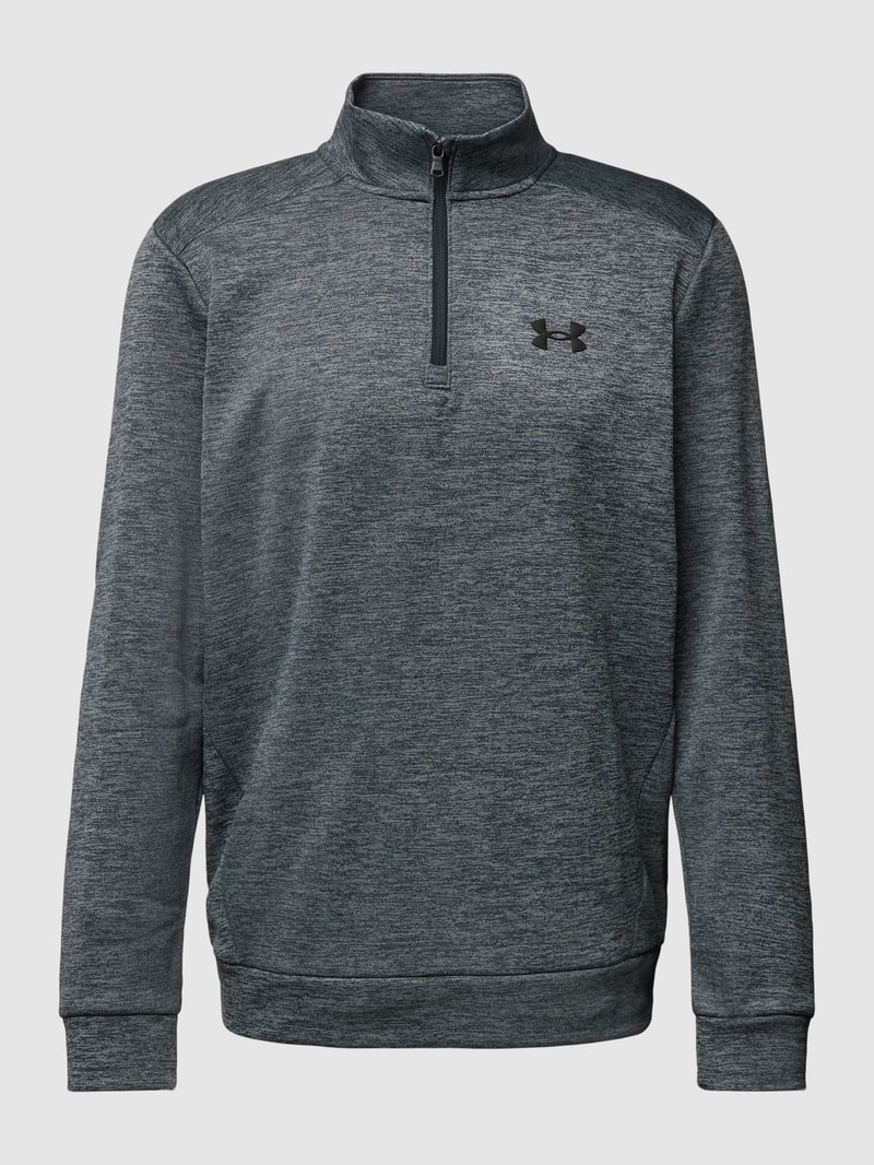 Sweatshirt mit Label-Detail in dunkelgrau