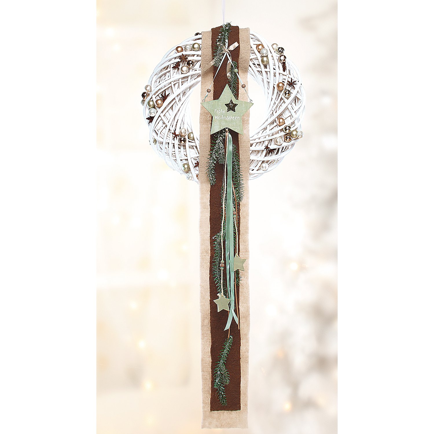 Filzband, natur, 13 cm, 1,5 m