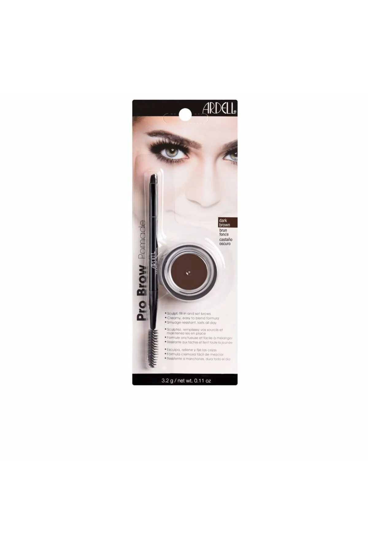 Ardell  Pomada Cejas C/ Pinsel #castaño Oscuro 3,2 g