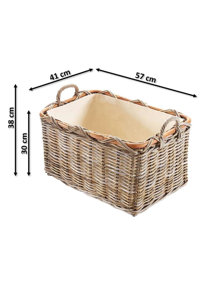 kobolo Kaminholzkorb FIREW 29291-18 in Grau günstig kaufen onesize