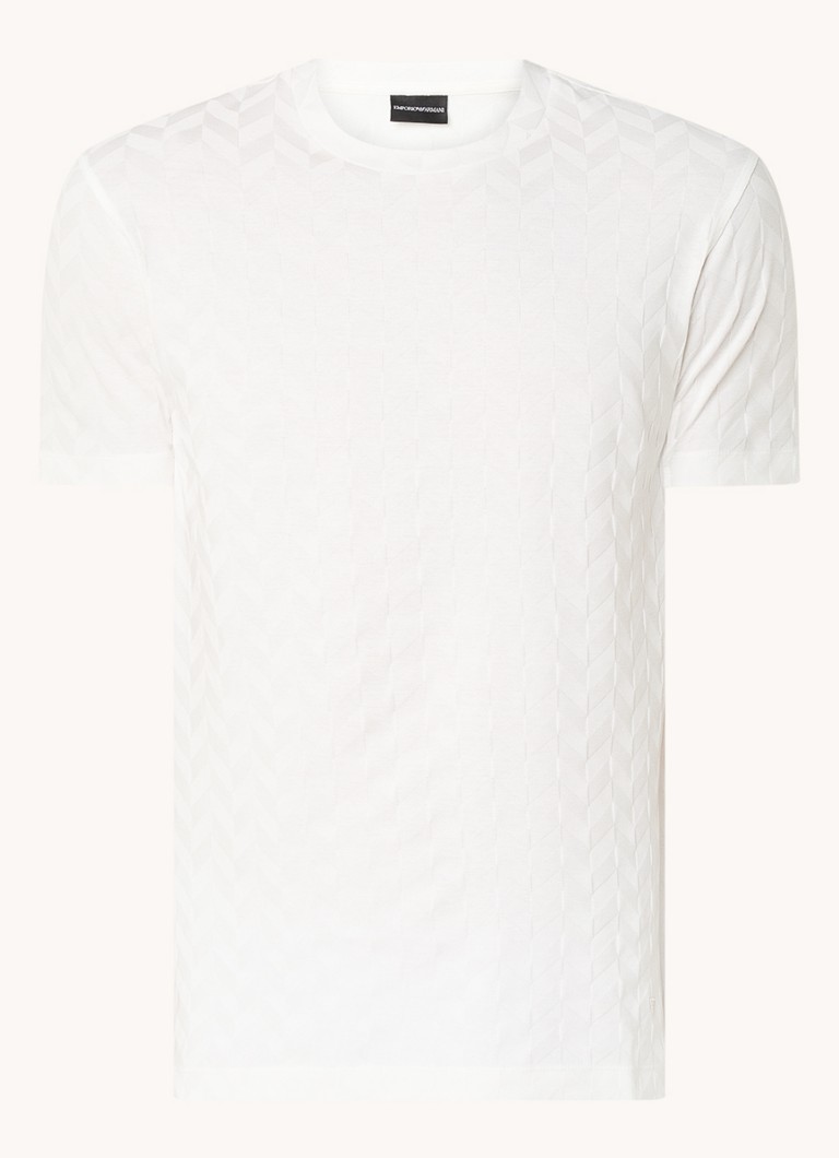 Tricou texturat și elastic Emporio Armani