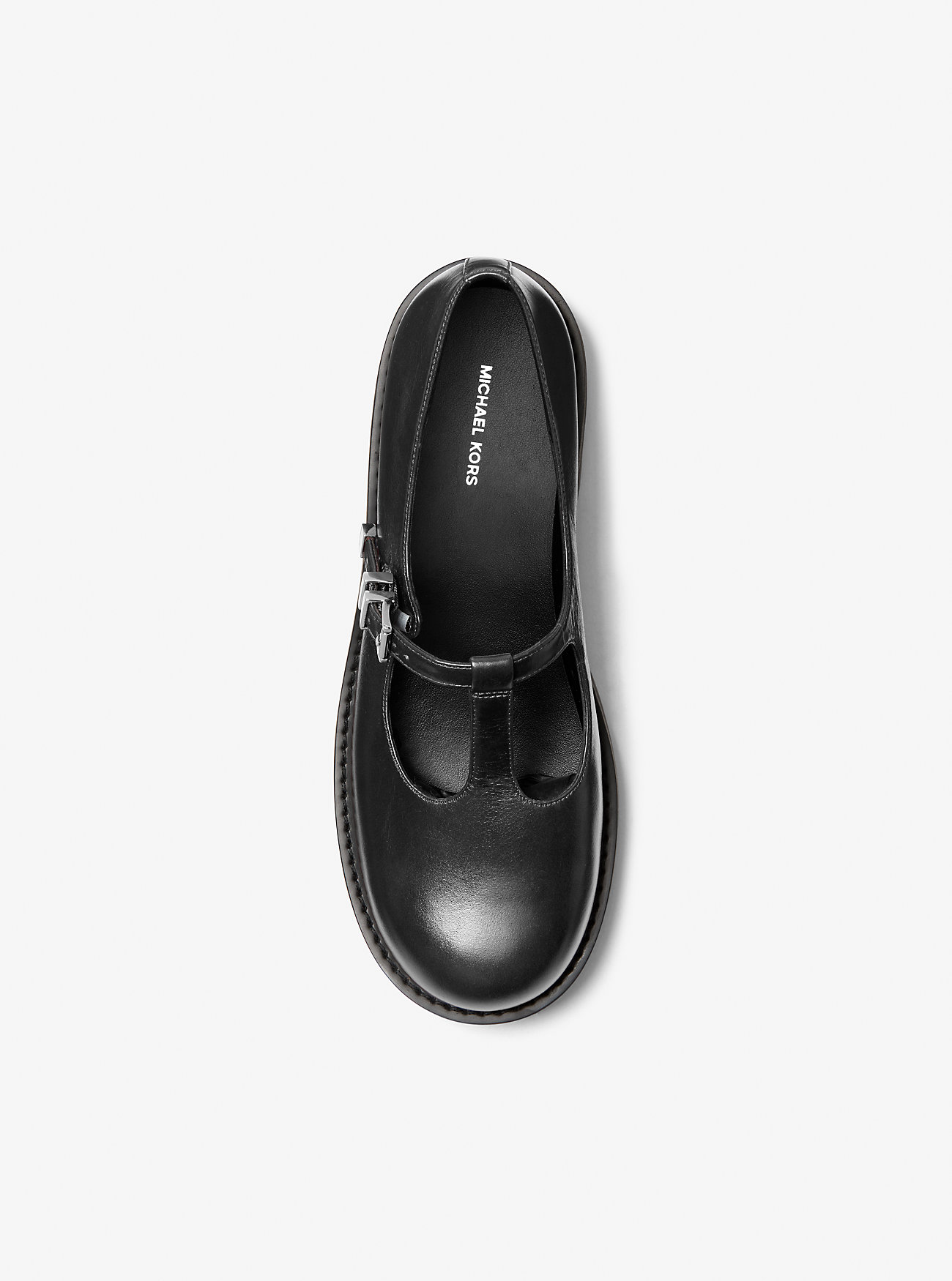 Mokasyny Darrington Leather Mary Jane - CZARNE