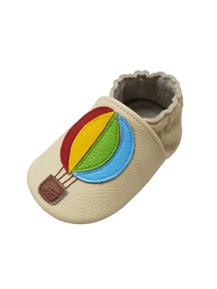 Yalion Leder-Krabbelschuhe 