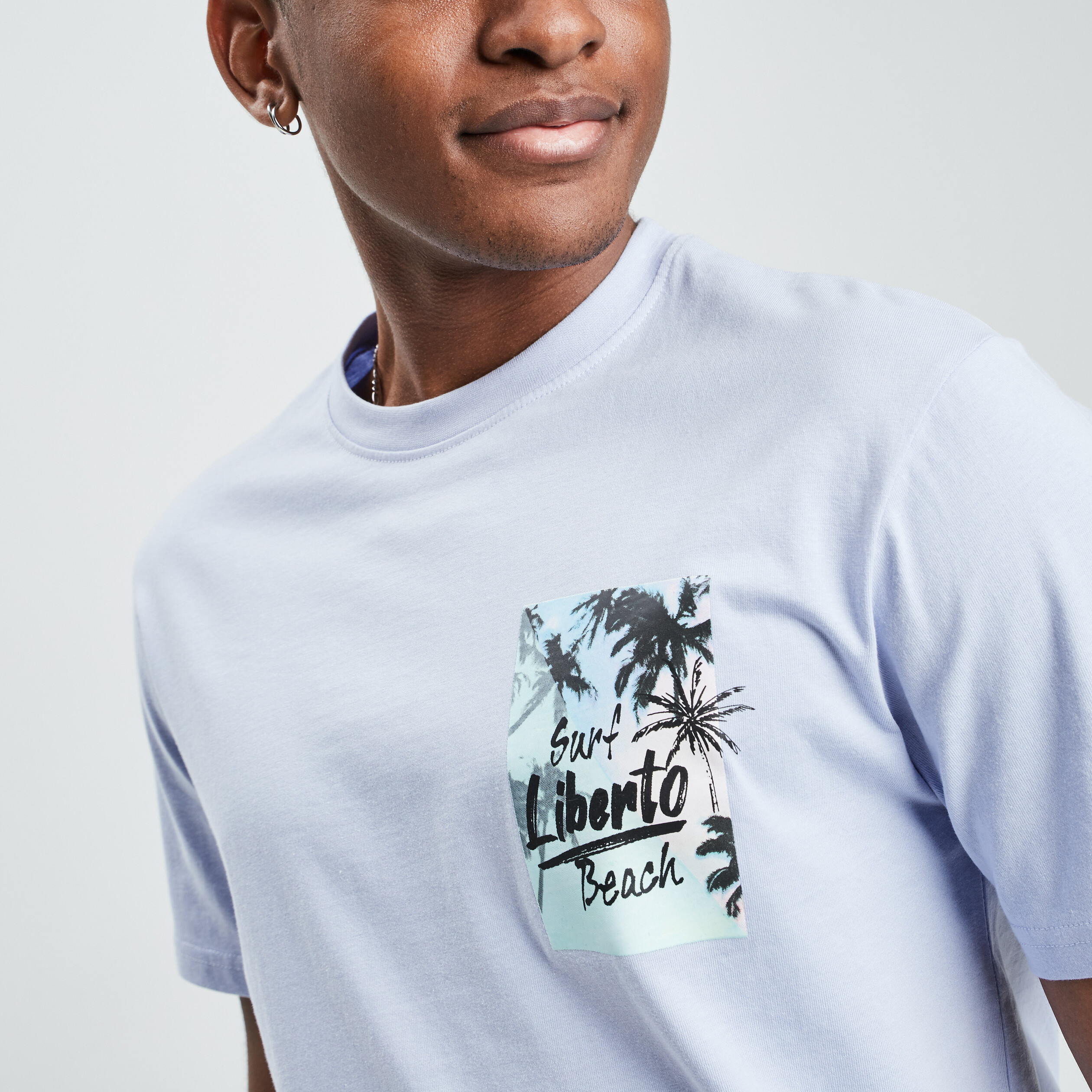 T-shirt Liberto violet clair homme | La Halle