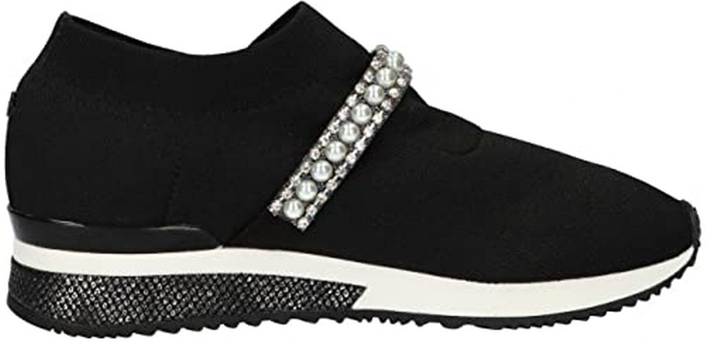 LA STRADA Komfort Slipper schwarz Schwarz