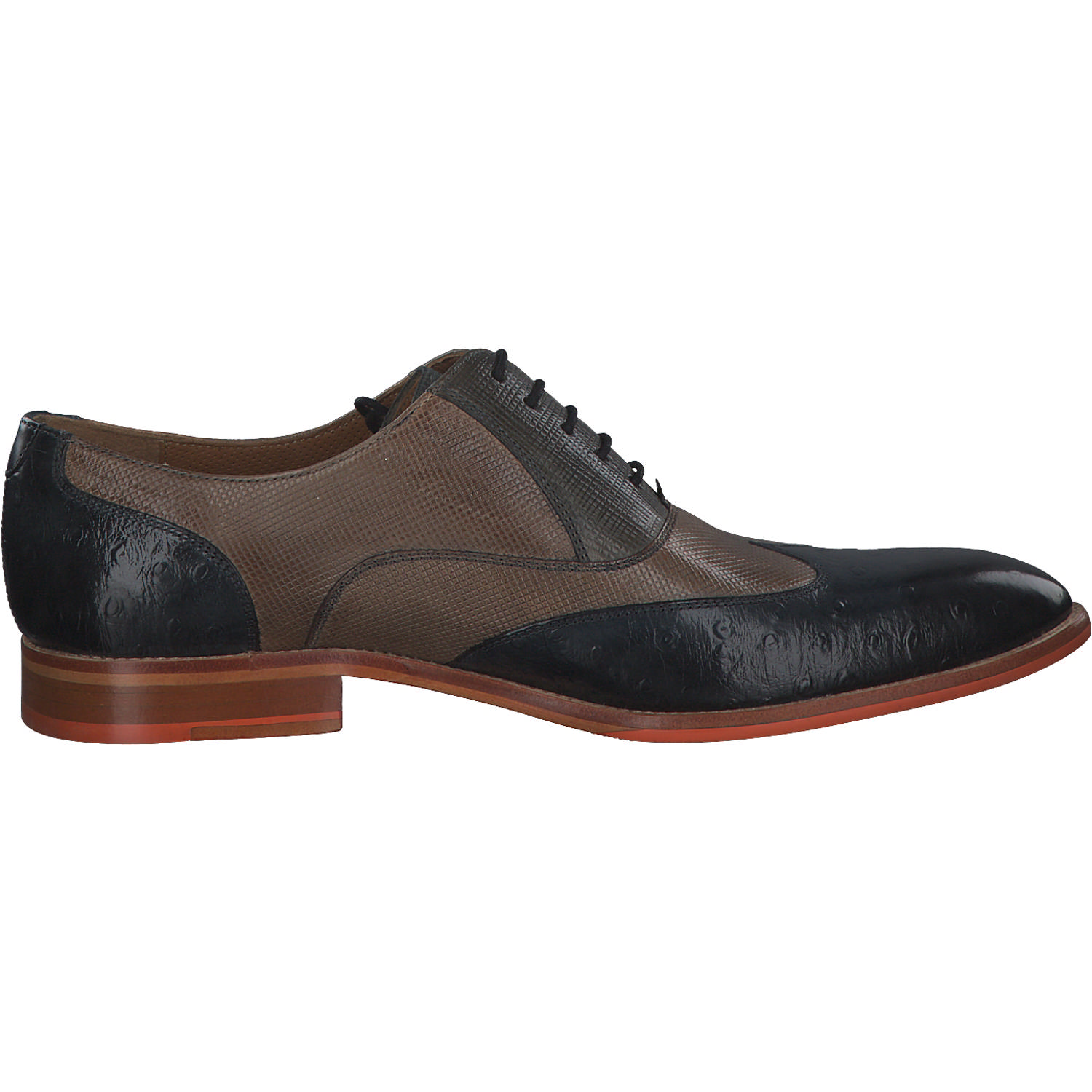 Melvin&Hamilton Bobby 3, Klassische Halbschuhe, Herren, Ostrich Space Dice City