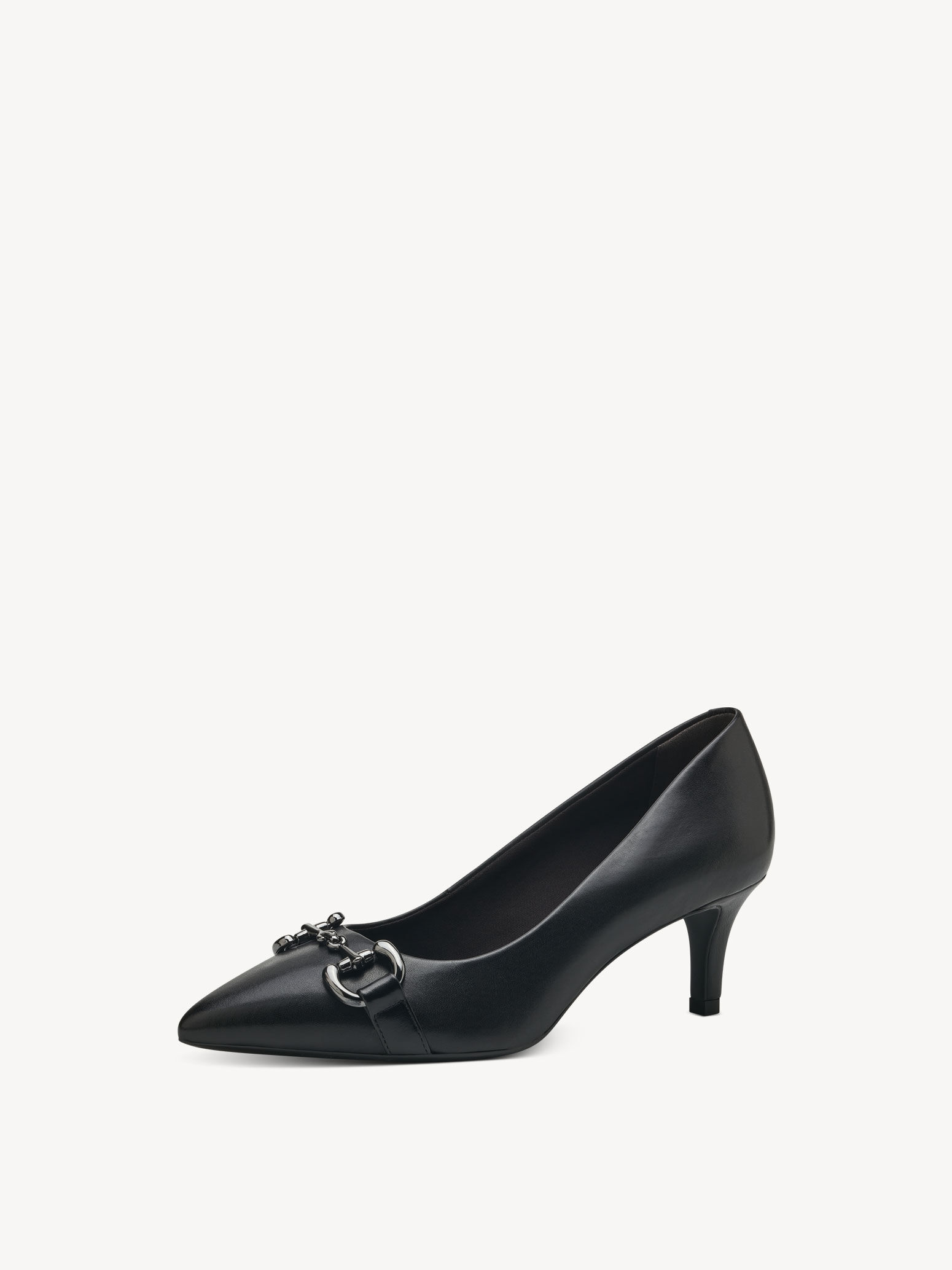 Escarpin en cuir - noir