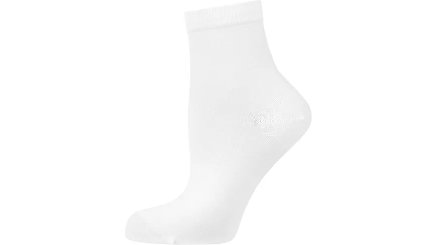 NUR DIE Damen Kurzsocken weiss