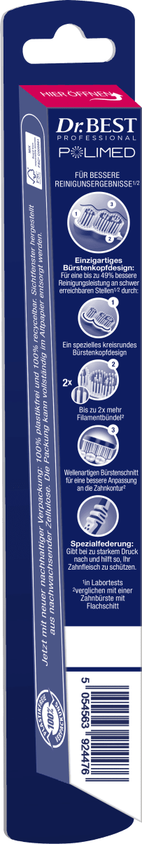 Zahnbürste Professional Polimed mittel, 1 St