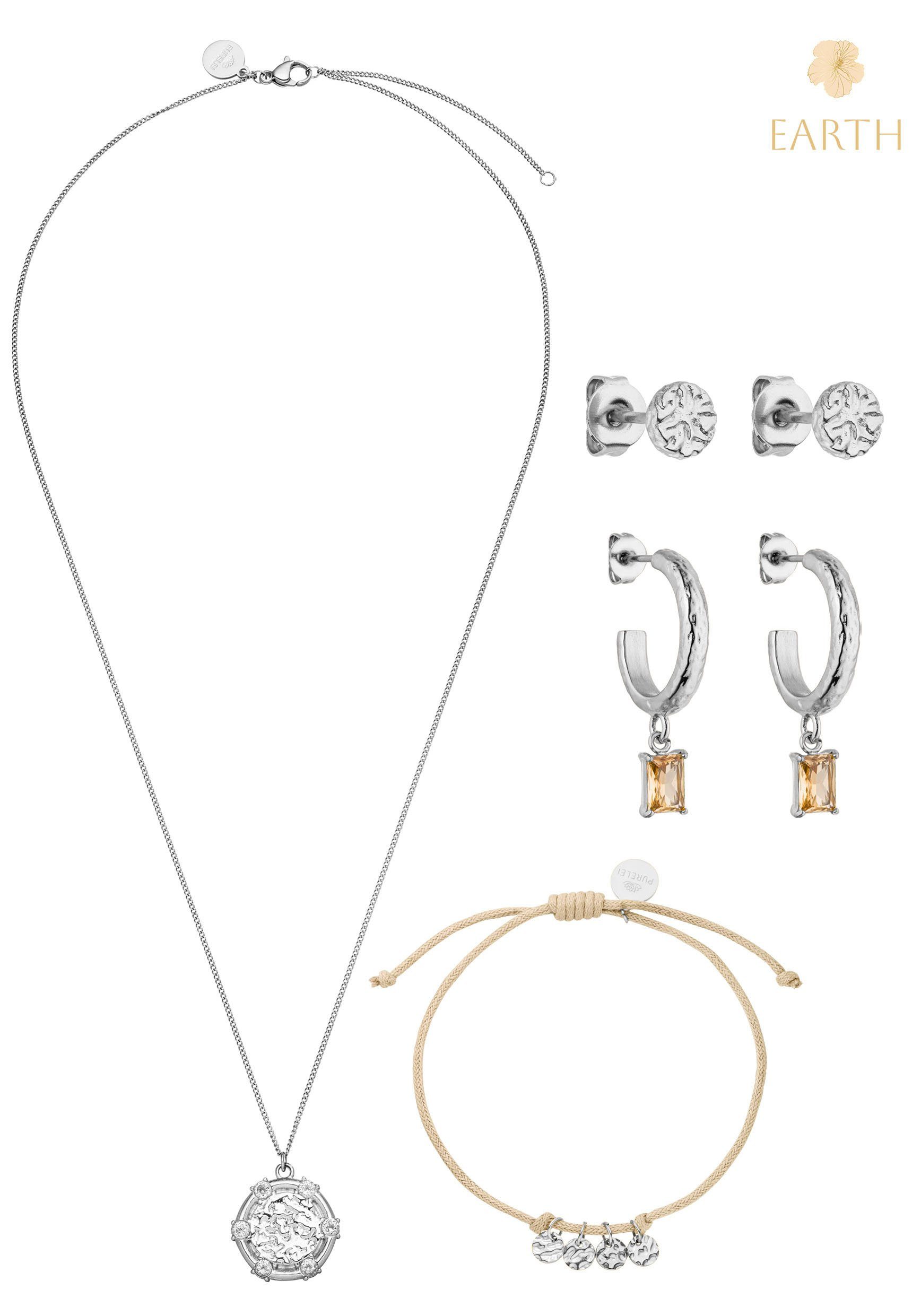 Purelei Schmuck-Adventskalender Schmuck Geschenk Adventskalender 2023, Anlass Geburtstag Weihnachten (Set, 24-tlg), mit Zirkonia (synth) und Süßwasserzuchtperlen