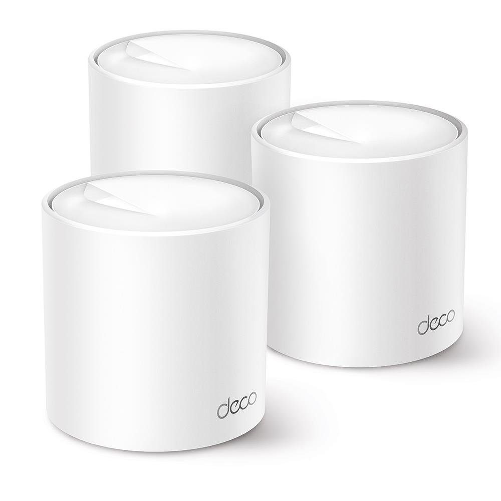 TP-Link Deco X50 3er Pack WLAN-Repeater, Mesh WLAN Set, AX3000, Dual Band Router & Repeater, WPA3, Reichweite bis 604m²