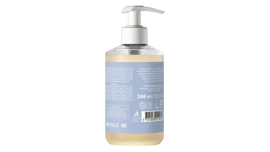 URTEKRAM Hand Soap Sensitive Skin & Fragrance Free 300 ml