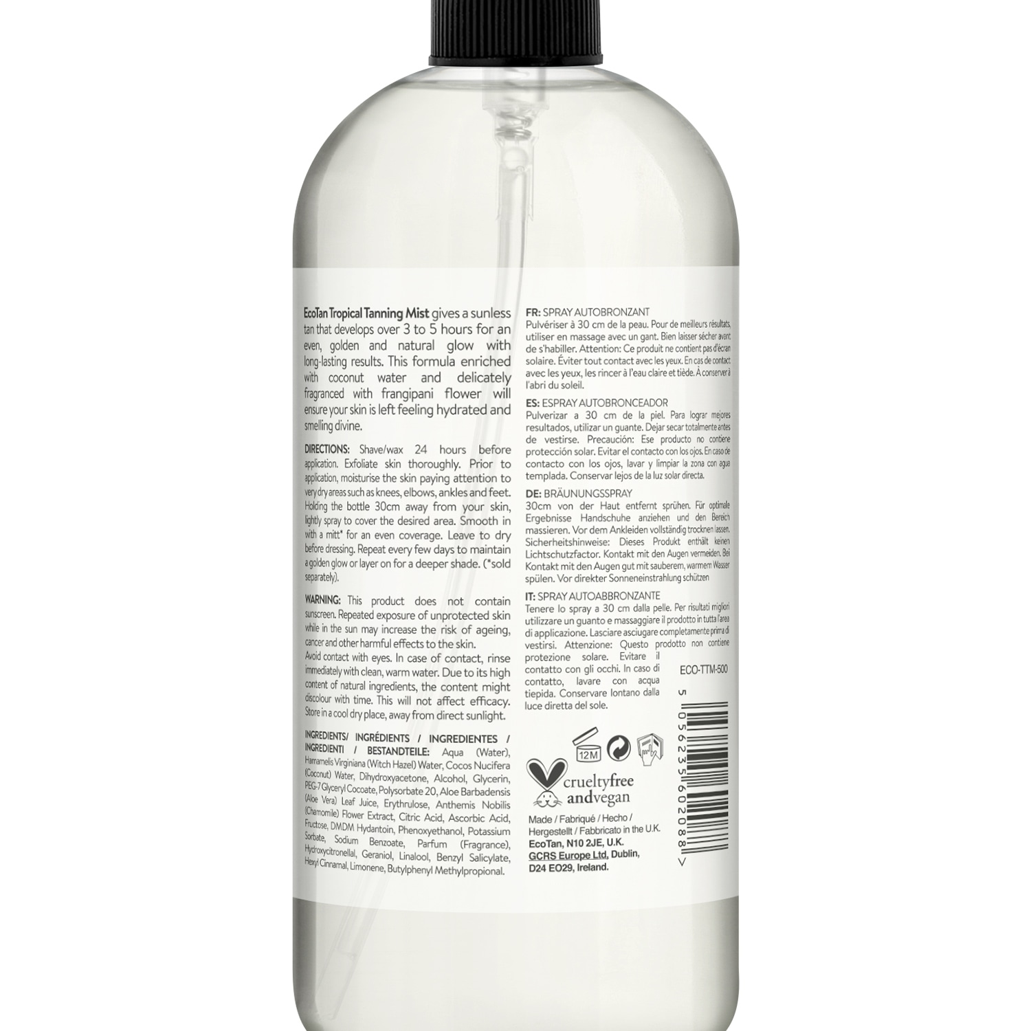 Tropical Bräunungsspray mit Kokoswasser