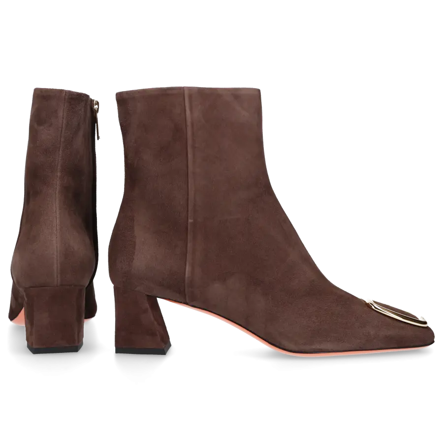Santoni - Stiefeletten 70230 Veloursleder - braun