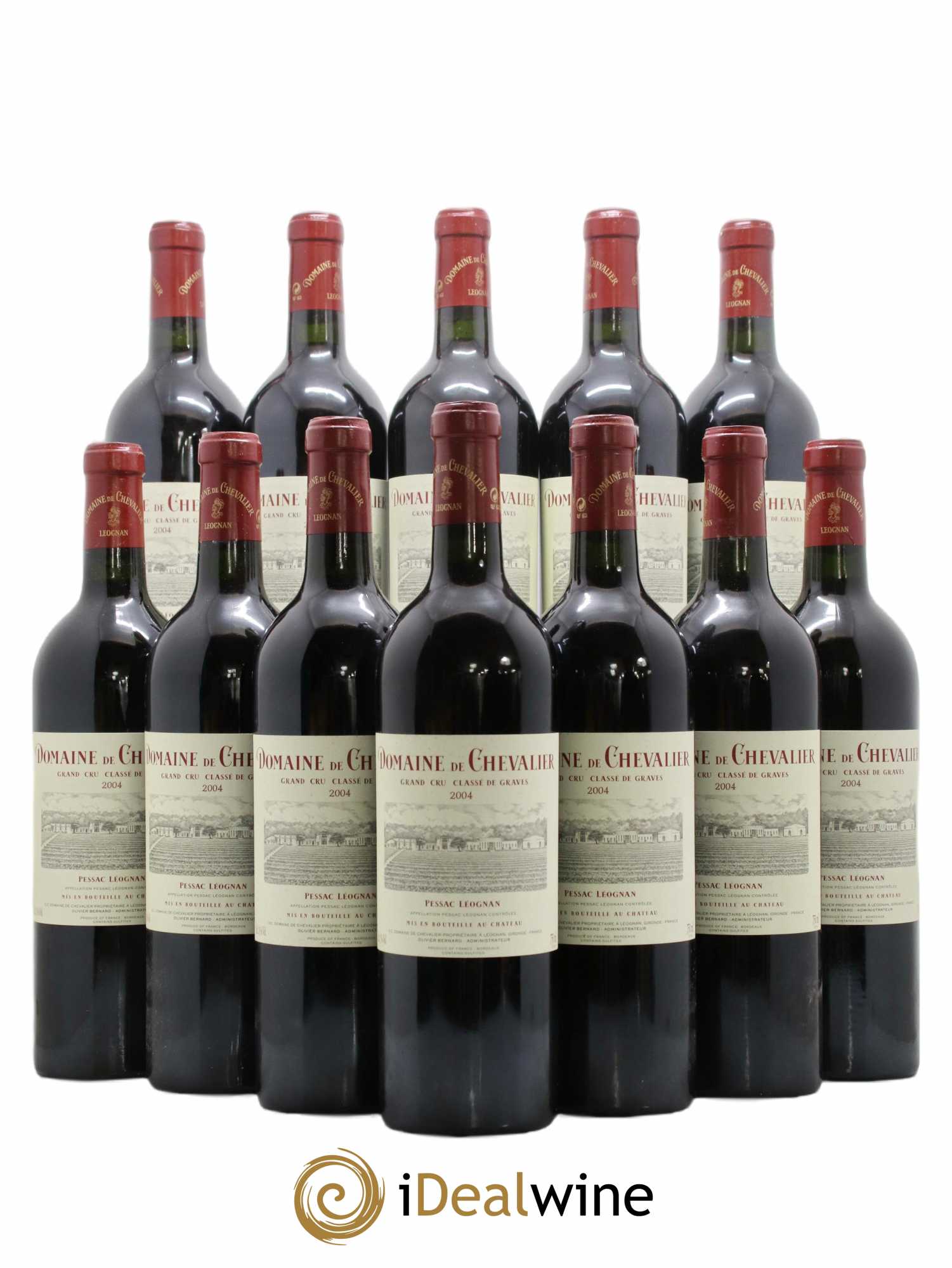Domaine de Chevalier Cru Classé de Graves  2004 - Lot de 12 Bouteilles