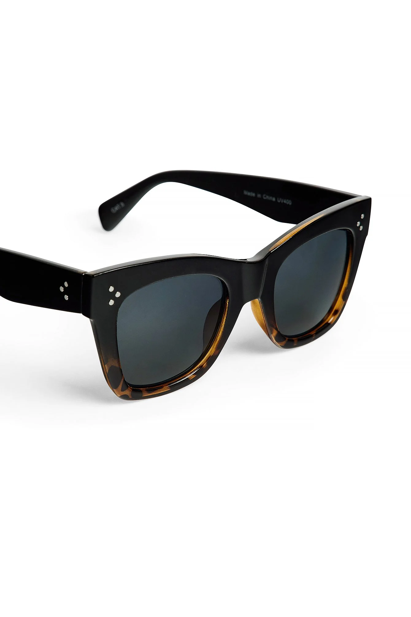 Zweifarbig getönte Cateye-Sonnenbrille