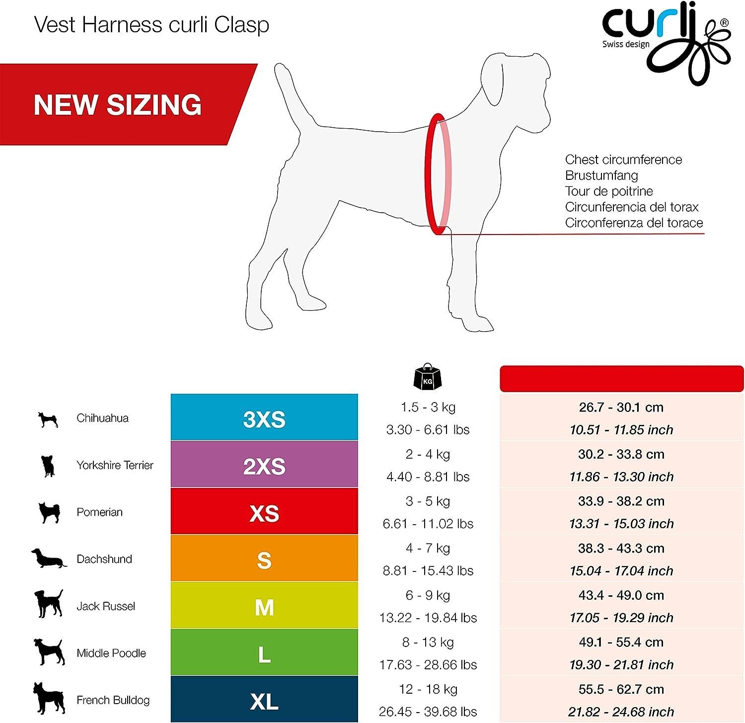Curli Geschirr CLASP Vest Air-Mesh