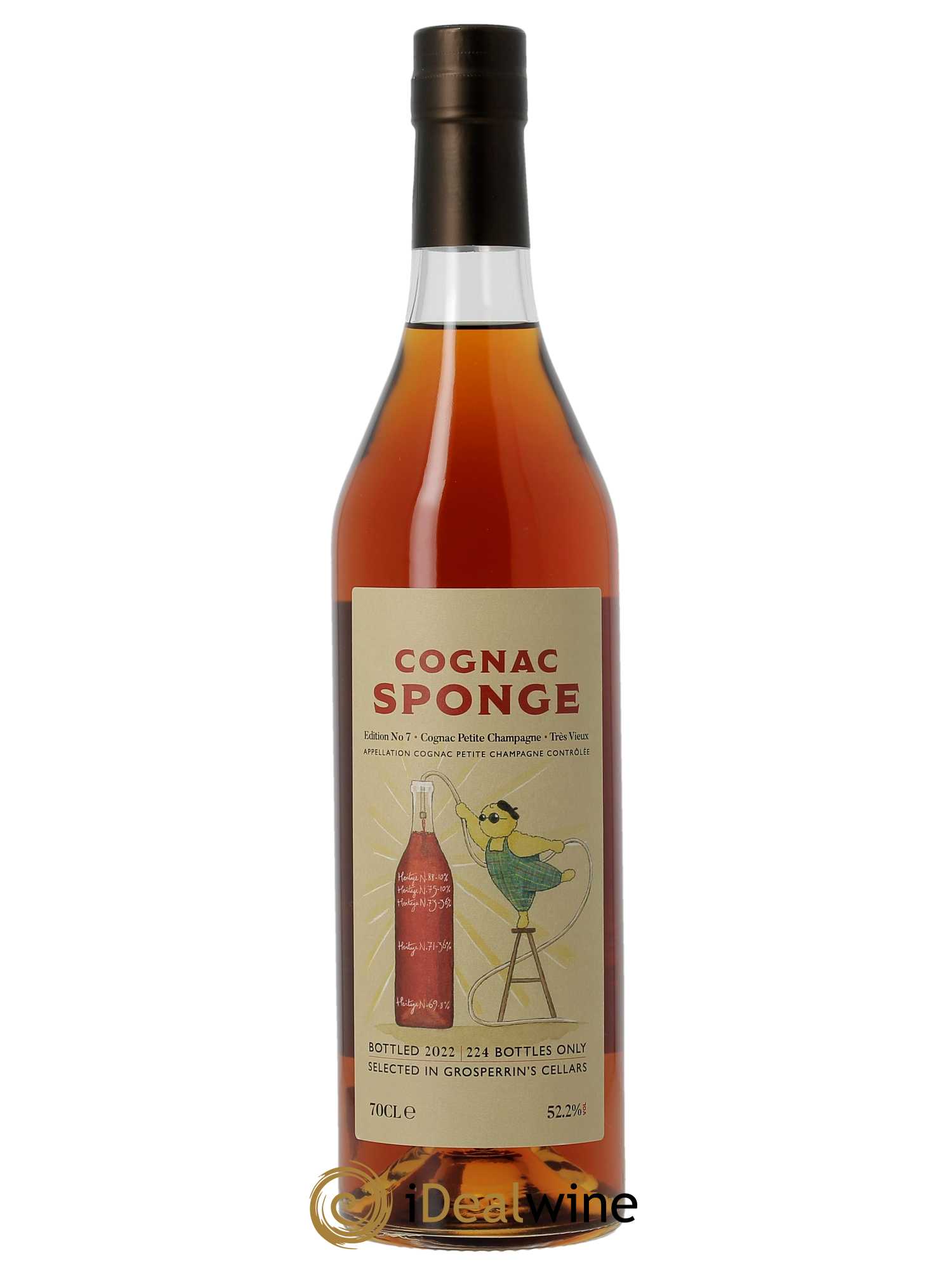 Cognac Decadent Drink Petite Champagne Edition No 7 Sponge (70cl)  - Lot de 1 Bouteille