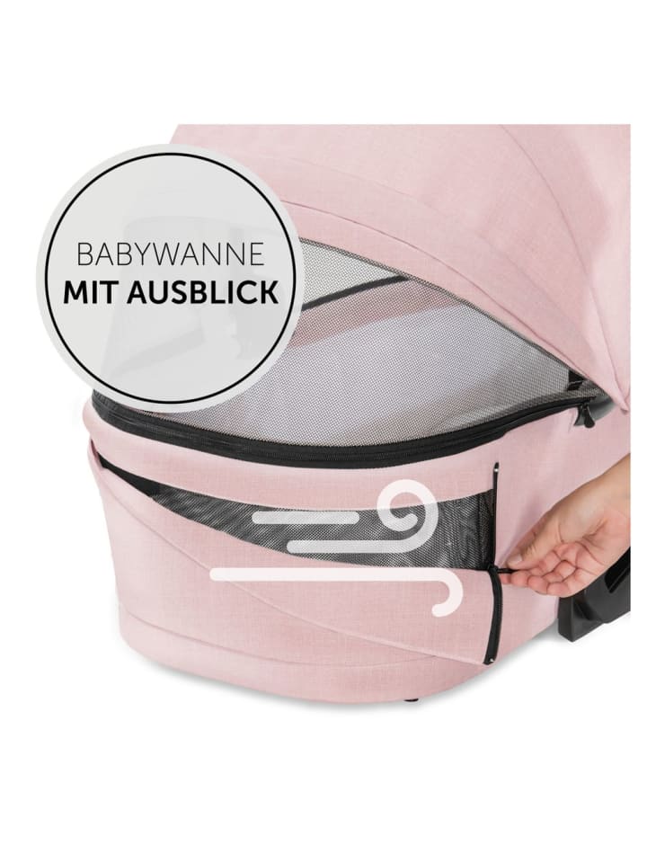 Hauck Kombi-Kinderwagen Vision X Duoset Silver (Sportwagen in grau,rosa günstig kaufen onesize
