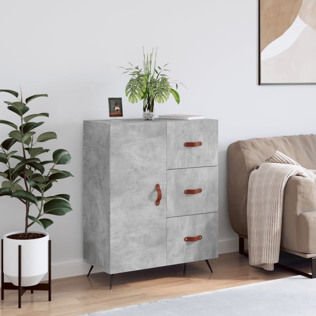 vidaXL Sideboard Sideboard Betongrau 69,5x34x90 cm Holzwerkstoff (1 St)