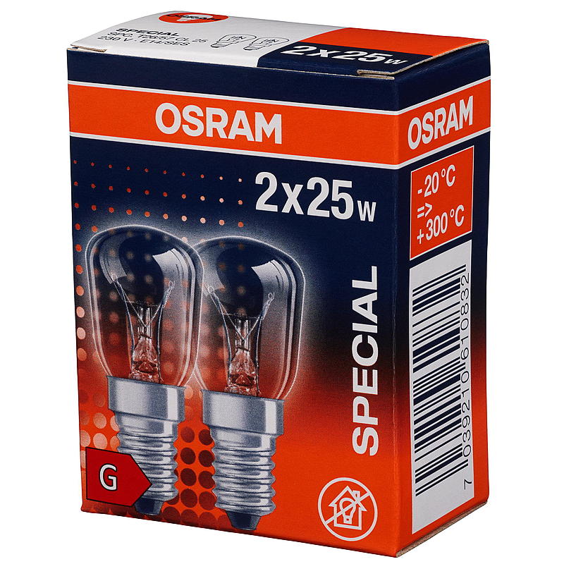 Osram Glødelampe mini 2-pk, 25 W E14 Osram