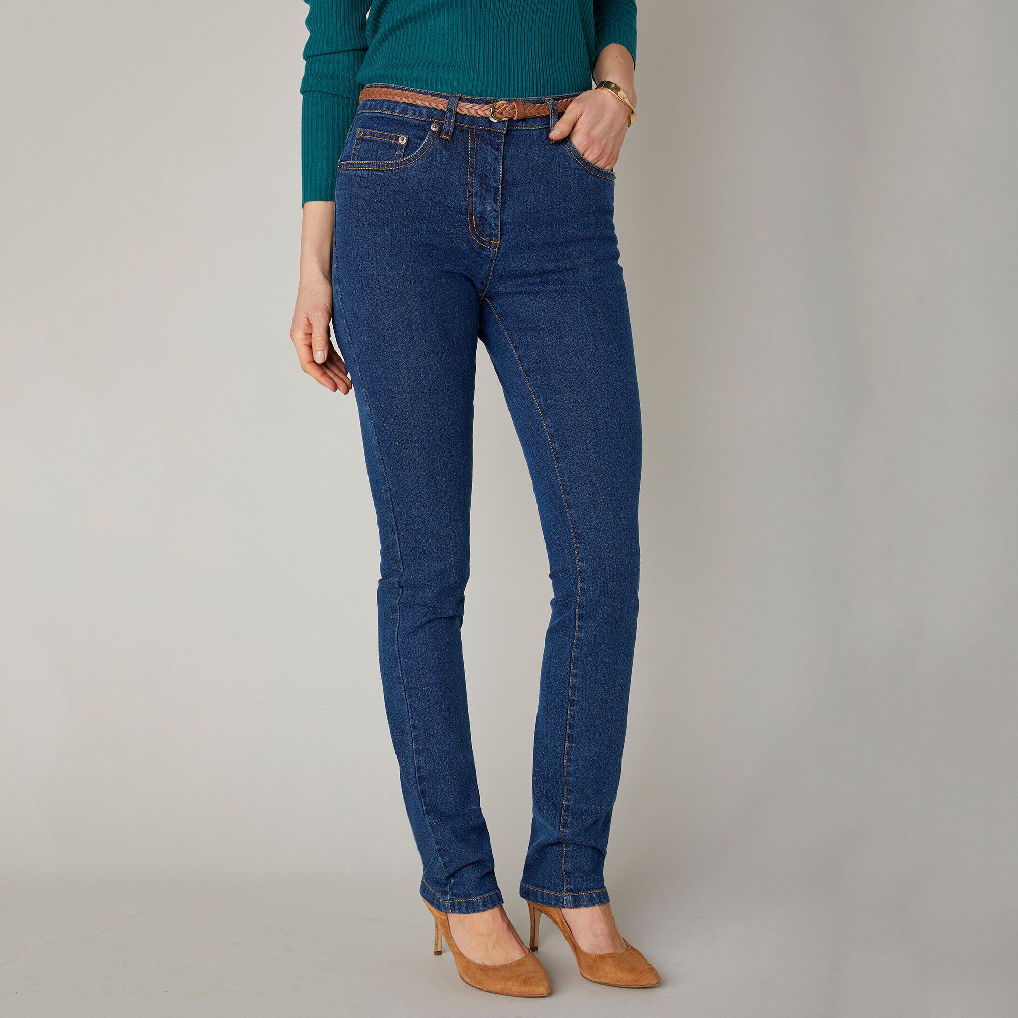 Jean droit stretch