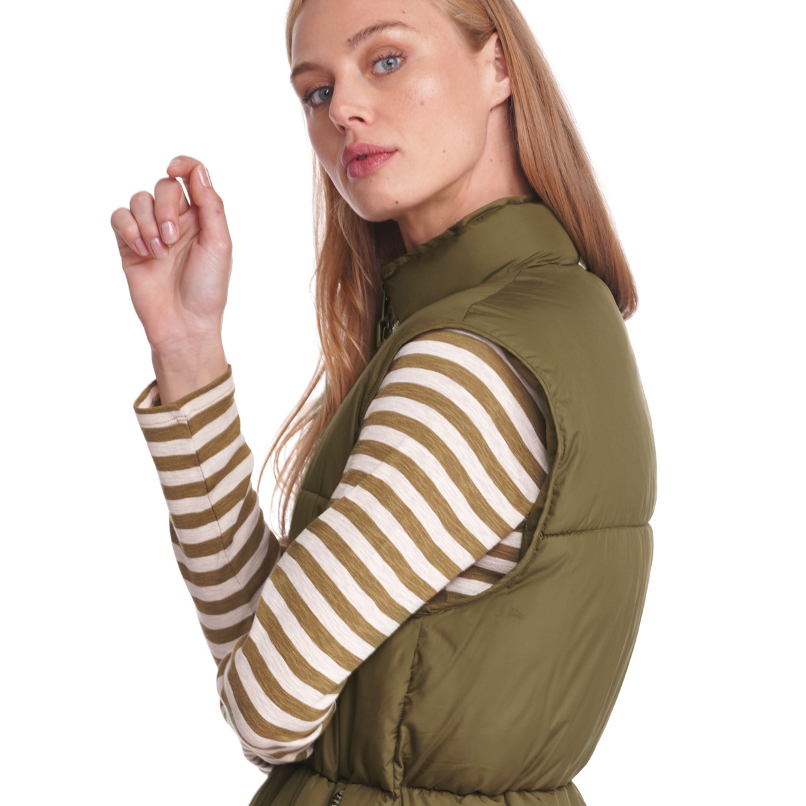 Damen Steppweste im Long-Style
