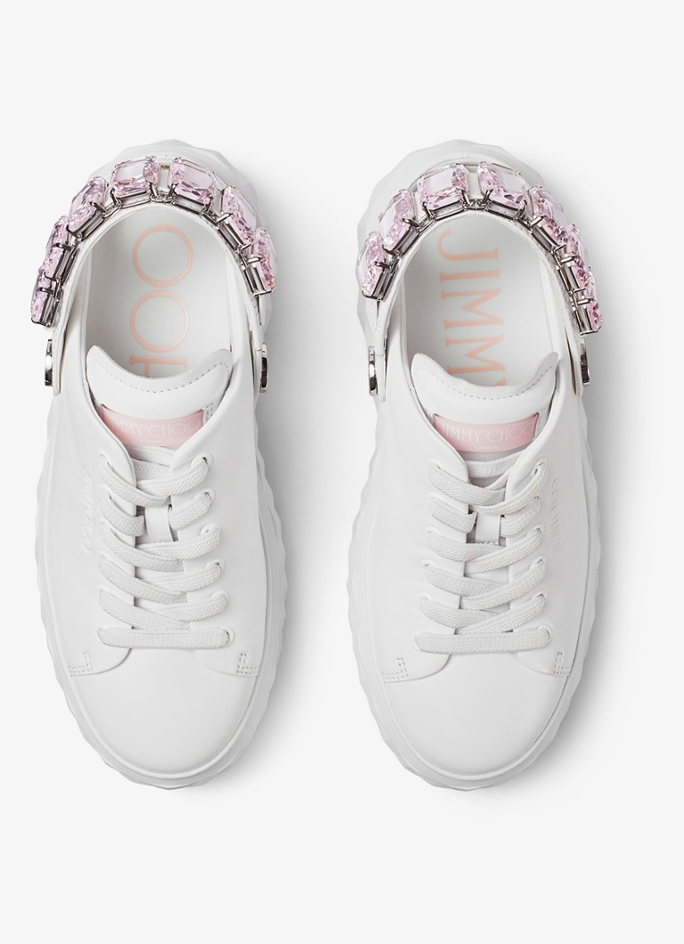 Jimmy Choo Diamond Sling kedas no jēra ādas