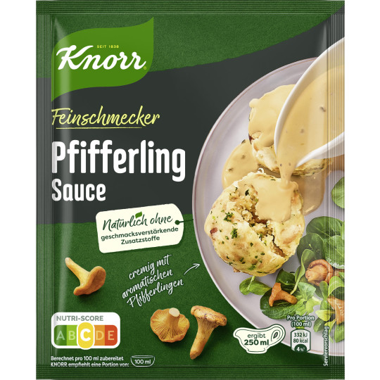 Knorr Feinschmecker Pfifferling Sauce ergibt 250ML