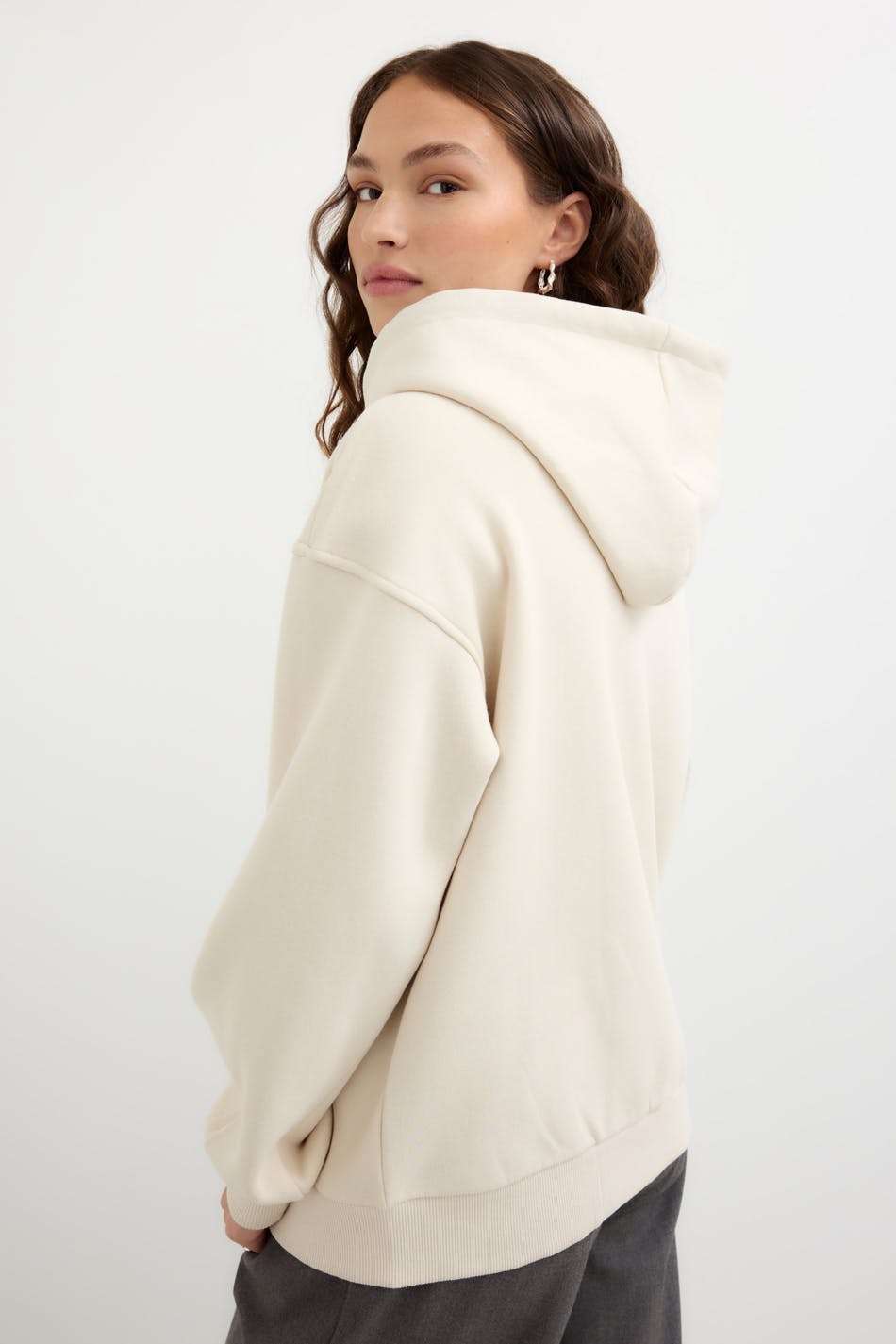 Oversized zip hoodie