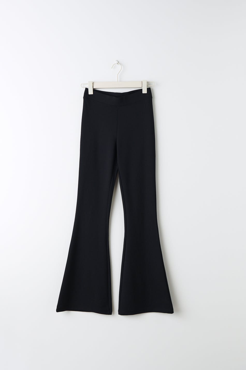 Flare jersey trousers
