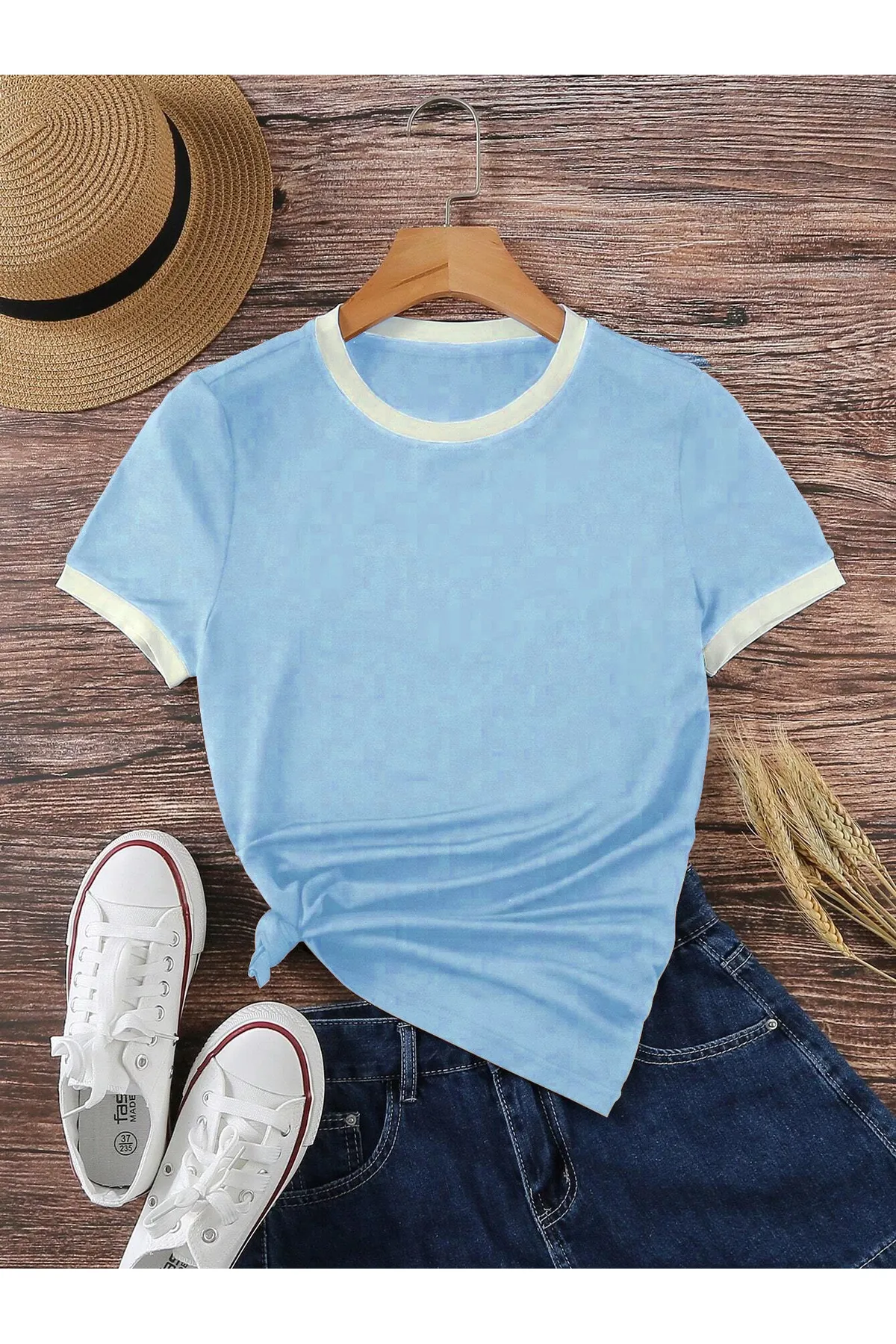 Know  T-Shirt - Blau - Regular Fit
