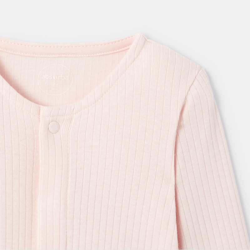 Body manches longues en coton rose naissance Absorba