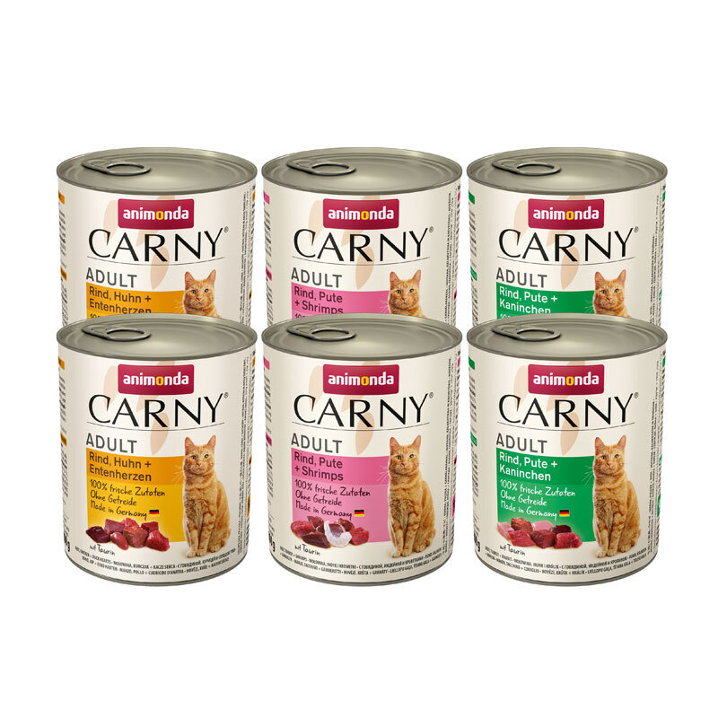 Animonda Nassfutter Animonda CARNY Adult Mixpaket 6x800g Mixpaket 2