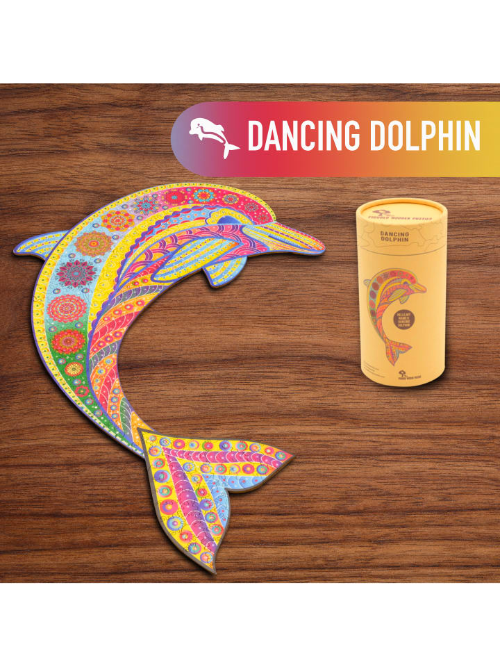 Woody Puzzles Woody Puzzles - Delfin (299 Teile) in bunt günstig kaufen onesize