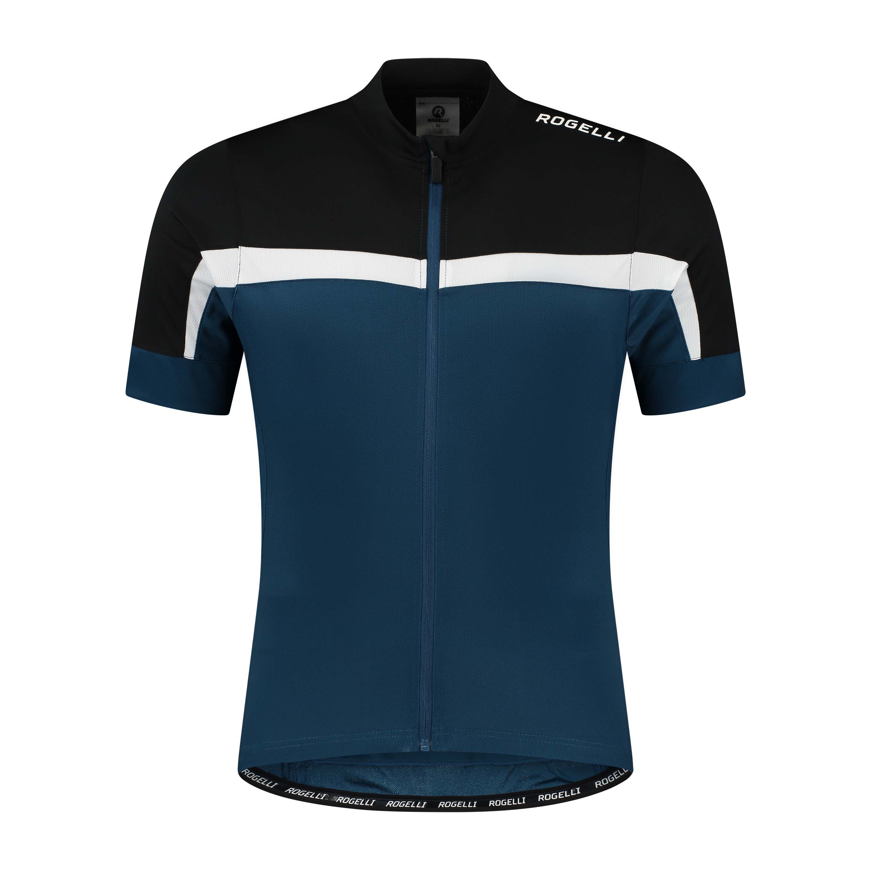 Rogelli Course Schwarz/Blau Herren Radtrikot Kurzarm