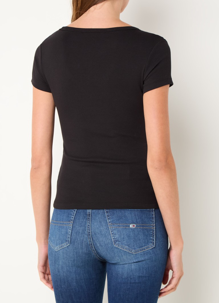 Tommy Hilfiger Fine-knit T-shirt with logo