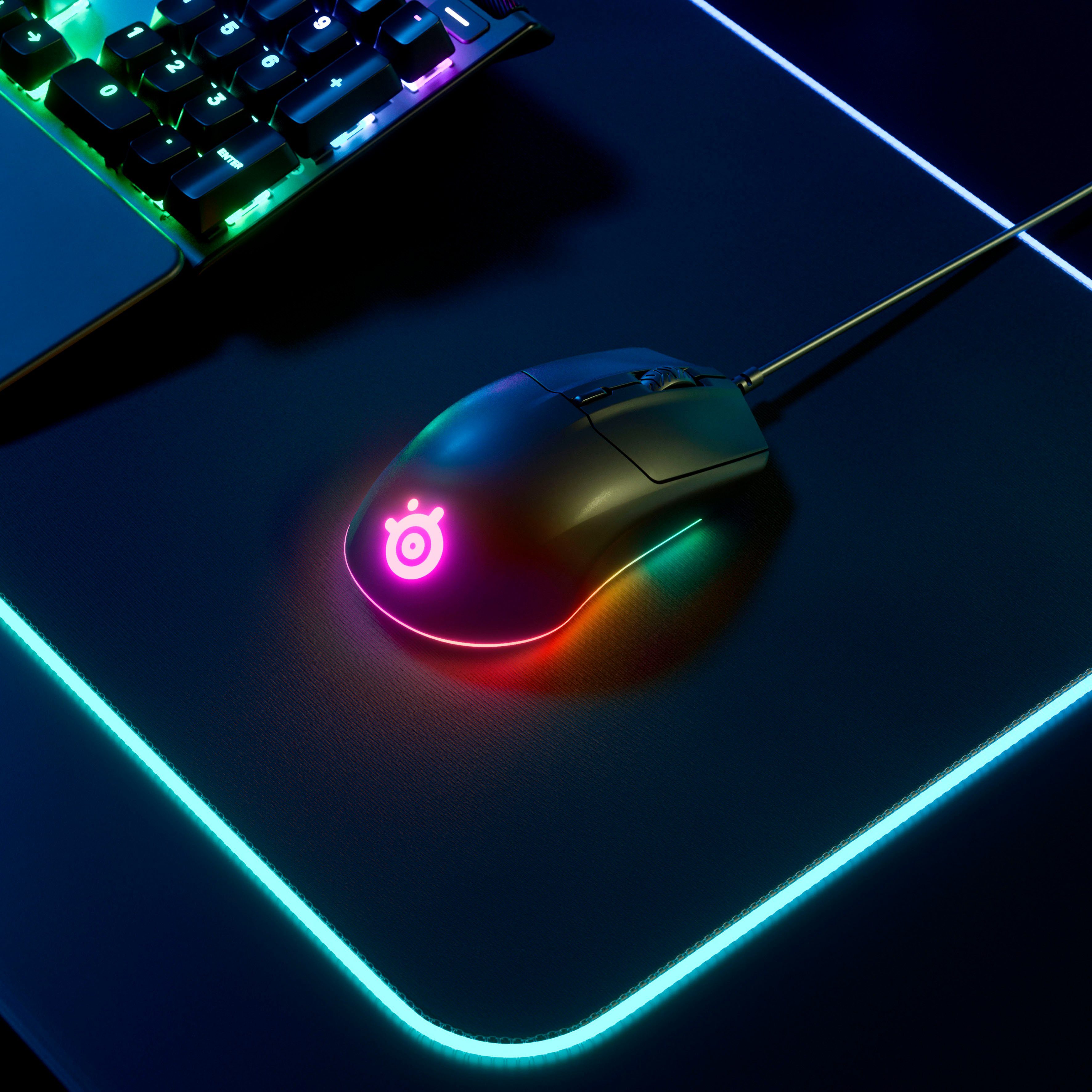 SteelSeries Rival 3 Gaming-Maus (kabelgebunden)
