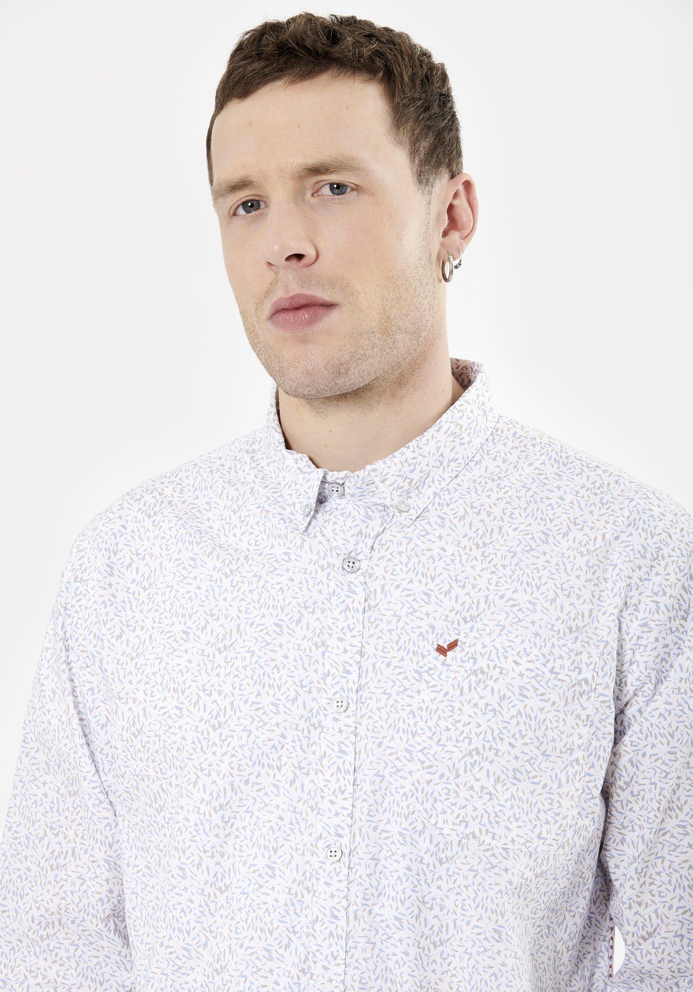 MARKY  Chemise blanche Homme en 100% coton