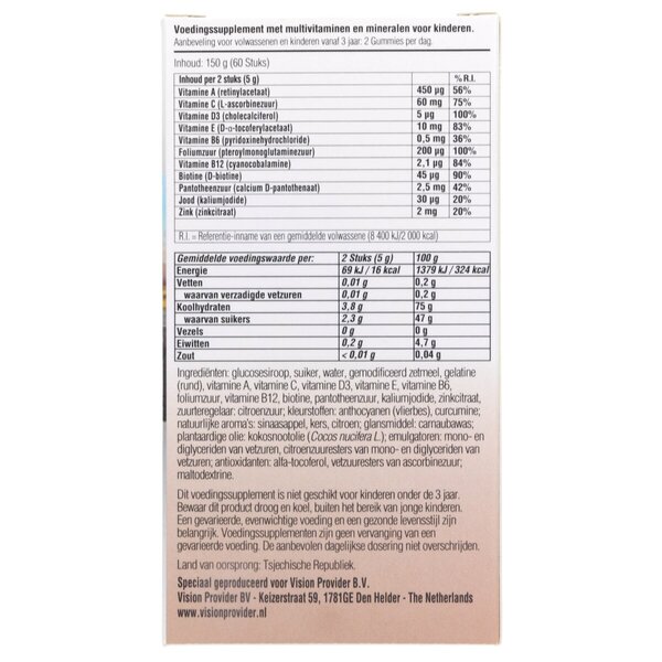Disney Pixar Verdák Multivitamin gumicukorkák 60 darabos