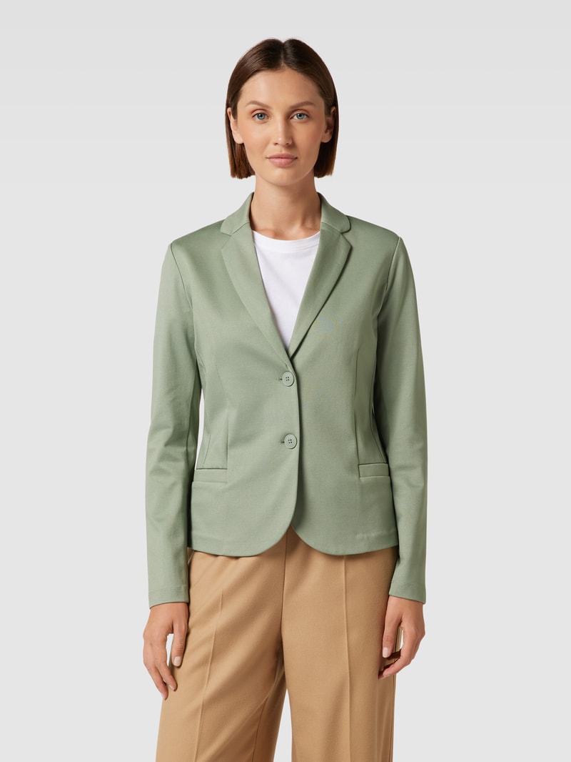Blazer mit Reverskragen in hellgrün