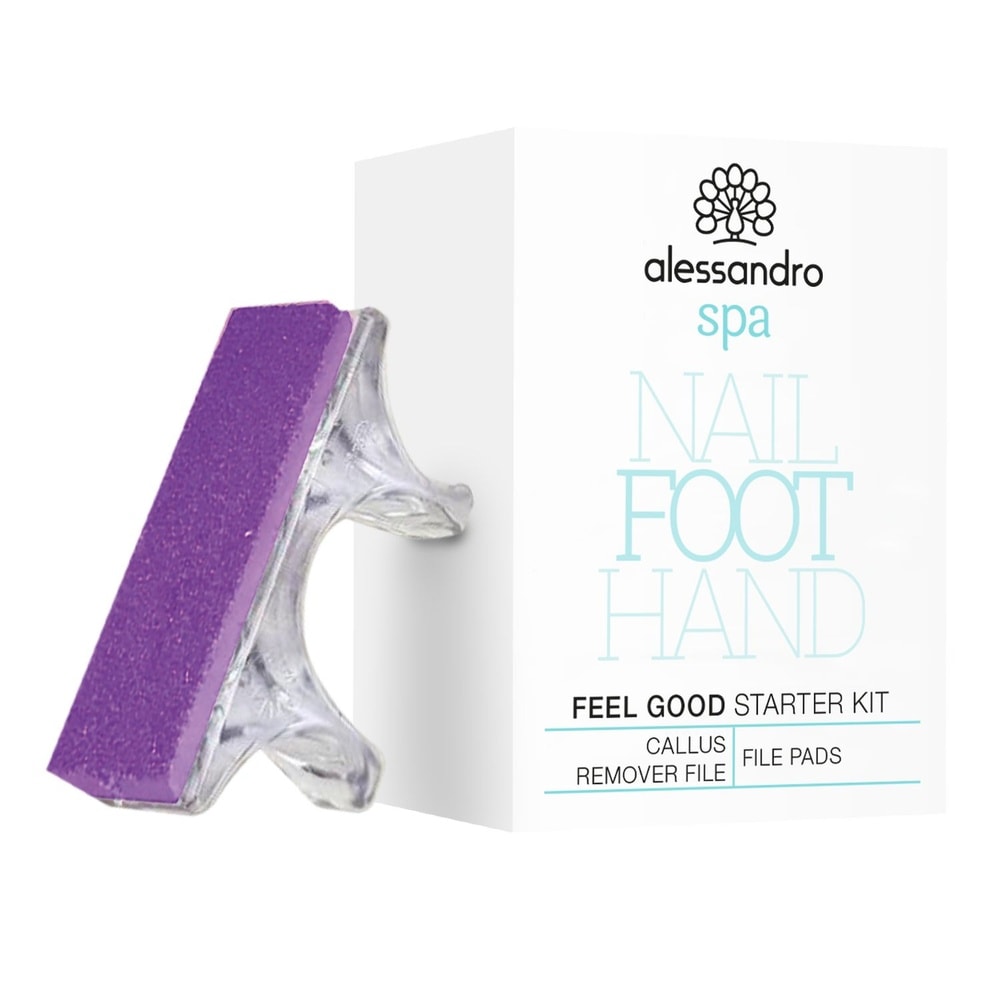 alessandro Kit anti-callosités Feel Good Lime anti-callosités avec feuilles abrasives amovibles