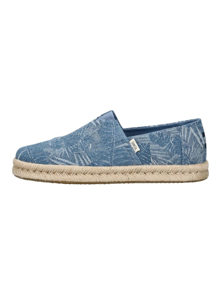 TOMS Slipper in Blau günstig kaufen